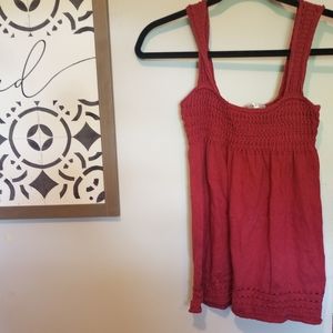 Red old navy knitted tank